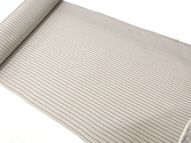 アンティーク　縞模様織り出し　着尺反物